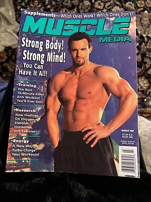 1998 Muscle Media Magazine March 1998 - Awesome Photographer D'Angelo - Varon ++ • $14.99