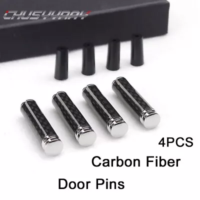 NEW 4X Carbon Fiber Interior Dash Door Lock Knob Pins For Ford F150 F250 F350 • $9.58