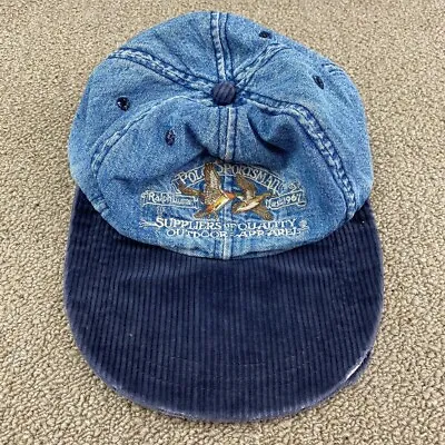 Ralph Lauren Polo Sportsman Hat Denim Corduroy Cap Fitted M Duck Hunting VTG • $257.29