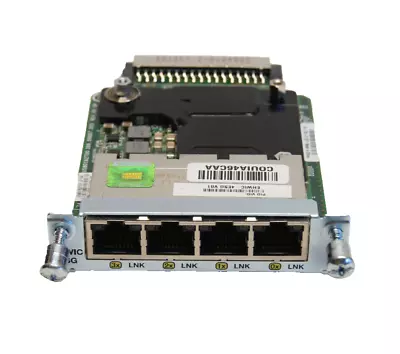 Cisco EHWIC-4ESG 4-Ports 10/100/1000 Base-TX Gigabit Ethernet Switch Card • $19.89