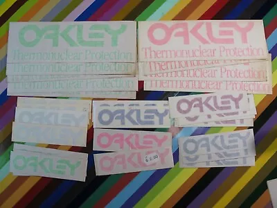 Vtg 1980s Oakley Surf Street Skate BMX Sticker - Thermonuclear Protection Pilot • $26