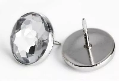 Diamonds Diamantes Crystal Buttons Studs Nails - Sleigh Bed Frame Sofa Headboard • £3.75