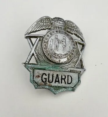 Vintage Obselete Commonwealth Of Kentucky Silver Guard Badge RARE • $99.99