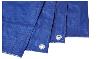 Heavy Duty Blue Tarpaulin Water-Resistant 1.52 X 2.13 M (5 X 7 Ft) • £3.99