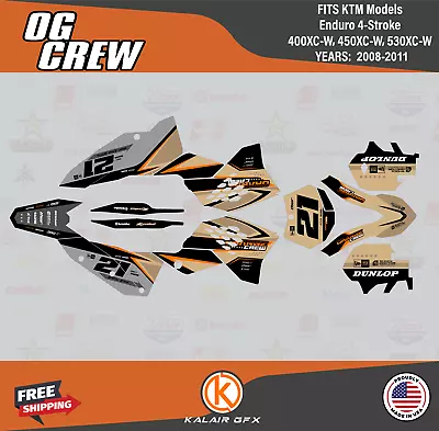 Graphics Kit For KTM 400XC-W 450XC-W 530XC-W (2008-2011) Og-crew - TAN • $126.99