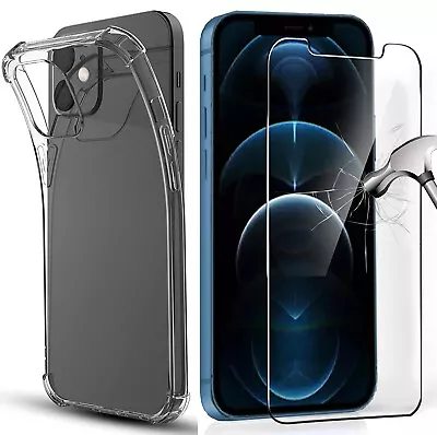 $14.99 • Buy Shockproof Bumper Case Cover [Screen Protector Friendly] For IPhone 12/Pro 6.1 