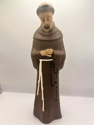 Vintage Catholic Saint Statue Handpainted 11.5” Signed By Dodd • $18.99