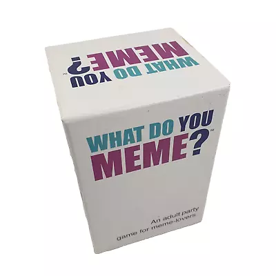 What Do You Meme?: An Adult Party Game For Meme Lovers Card Game Strategy VGC • $37