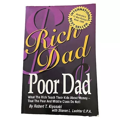 Rich Dad Poor Dad By Robert Kiyosaki Paperback Book Money Finance Self Help • $13.87