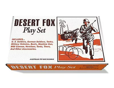 Marx Desert Fox Play Set Box • $79.99