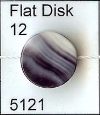 5121 Flat Disc 12mm Wampum Bead Quahog Face Drilled • $12