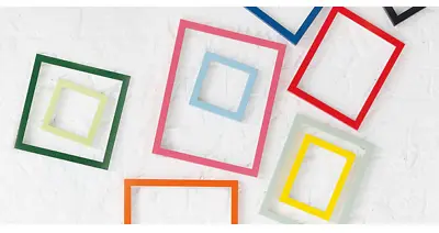 Rainbow Colour Modern Range Picture Photo Poster Frame Decor 10 Colour Many Size • £5.35