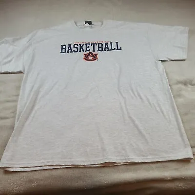 MV Sport Men's XXL Gray Auburn University Basketball Athletic T-Shirt • $25