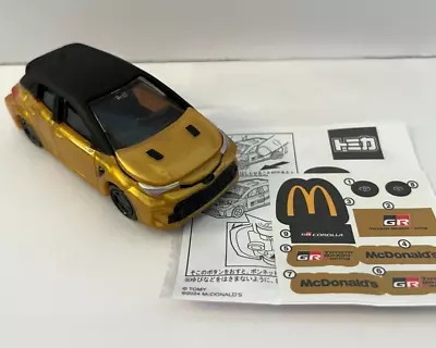 Tomica TOYOTA GR COROLLA GOLD 2024 McDonald's Specifications Happy Meal Toy • $24.89