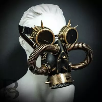 New Steampunk Respirator Mad Max Mouth Mask Goggles Cosplay Halloween Face Masks • $35