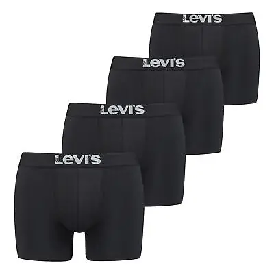 Levi's Solid Basic 4 Pack Boxer Brief - Black - XL • £42.35