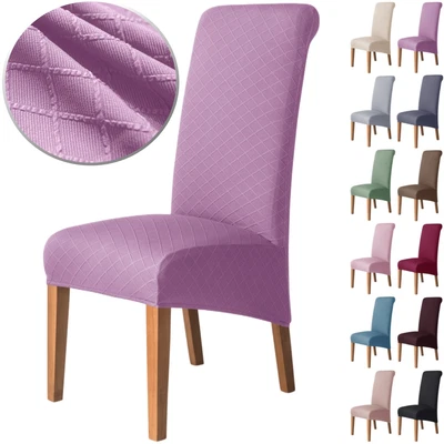 $17.99 • Buy Thick Dining Chair Cover Seat Slipcover Highback Solid Jacquard Chair Protector