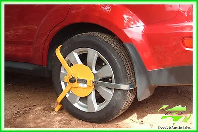 New 13-16'' Security Wheel Clamp Lock Car Tyre Trailer Boat Caravan With 2 Keys  • $47