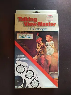 Walt Disney Presents Peter Pan Talking View Master Cartridges In Box • $5