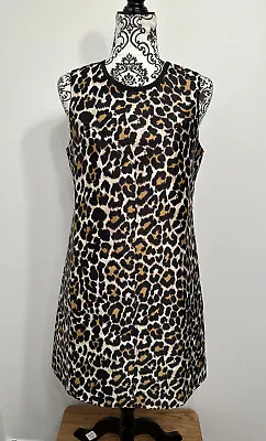 J. CREW Women’s Leopard Print A-Line Sleeveless Lined Dress Size 6 Retail $148 • $14