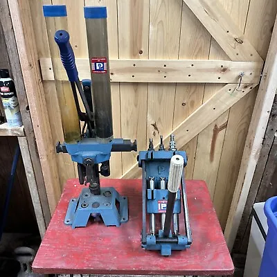 Vintage Pacific Super Mag Triple Ram Reloading Press And Pacific Dl-155 • $450