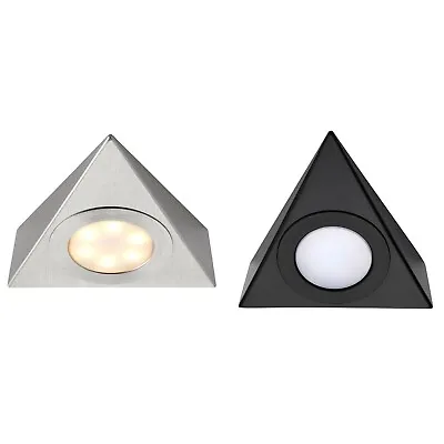 LED Triangle Under Cabinet Light 240V 2.5W Saxby Nyx Warm/Cool/Day White Switch • £27.88