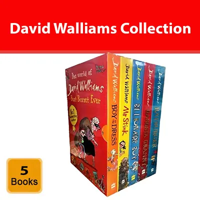 David Walliams Collection 5 Books Box Set Gangsta Granny Mr Stink Billionaire • £13.99