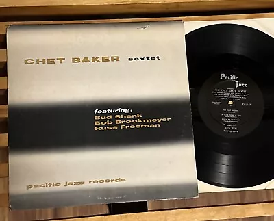 Chet Baker Sextet ~ S/t 10” Lp ~ Pacific Jazz Pj Lp-15 Mono Dg • $8.50