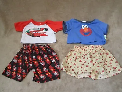 Lot Build A Bear Workshop Sesame Street Elmo T-Shirt Cars Shirt Pants Pajamas • $8.99