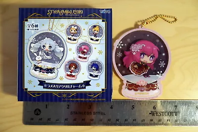 NEW AUTHENTIC Japan VOCALOID 10th Snow Miku 2019 Globe Luka Acrylic Phone Strap • $12.99