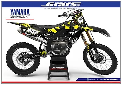 YAMAHA Complete Dirt Bike Graphics Kit YZ YZF WR F X 50 65 80 85 125 250 450 MX • $159