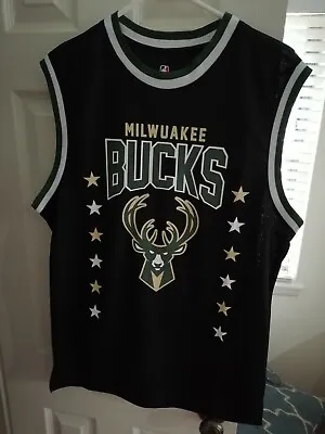 MISSPELLED! Ultra Game NBA Milwaukee Bucks Mens Jersey Sleeveless Muscle T-Shirt • $49.95