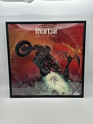 MEAT LOAF SIGNED AUTOGRAPH 12X12 Vinyl Record BAT OUT OF HELL PSA CERTIFIED • £318.04