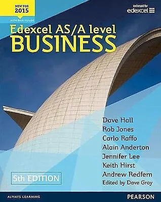 Edexcel AS/A Level Business 5th Edition Student Book And ActiveBook #b10/3 • £24.99