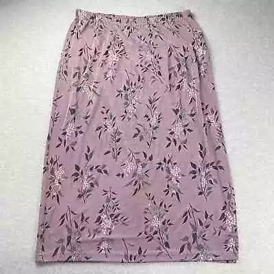 Notations Woman Maxi Skirt Womens 2X Floral Ankle Straight Twee Feminine Flowy • $13.98