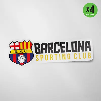 4 Pack Barcelona SC ECUADOR Vinyl Sticker Decal Color Calcomania Guayaquil Idolo • $15.99