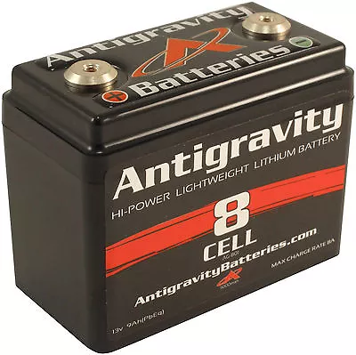 Antigravity Batteries AG801 8 Cell Lithium Ion Small Case Motorcycle Battery 8C • $161.99