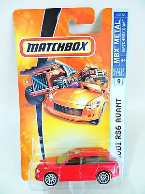 Matchbox 'audi Rs6 Avant' Red. 1:64. Mbx Metal. Mib/boxed/carded/long Card • £19.99