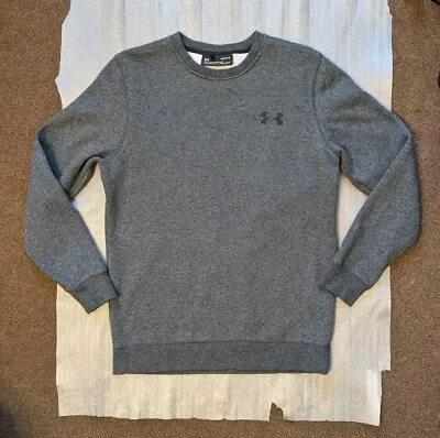 Under Armour Rival Mens Crew Neck Sweatshirt / Size M Fitted / Coldgear /Grey • £10