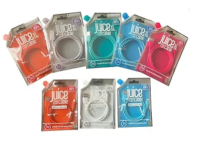 Juice Apple Lightning Cable | 1m/2M  Charge & Sync | IPhone IPad IPod MFI • £11.99