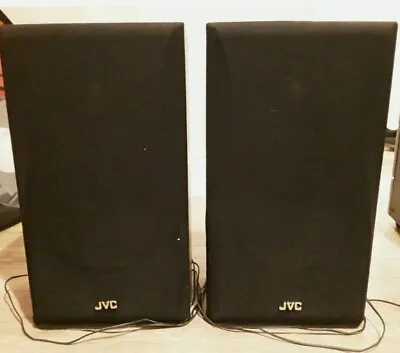 £39.99 • Buy Jvc Sp-e37Bk Speakers Vintage Hifi Stereo Retro Ca Black Retro Bookshelf Wooden