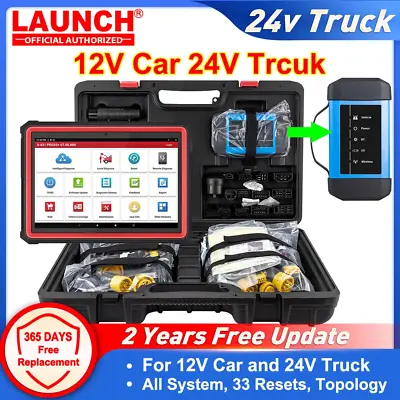 LAUNCH X431 PRO3S+ HDIII PAD V+ HD3 Heavy Duty Truck Scanner Car Diagnostic Tool • $1450