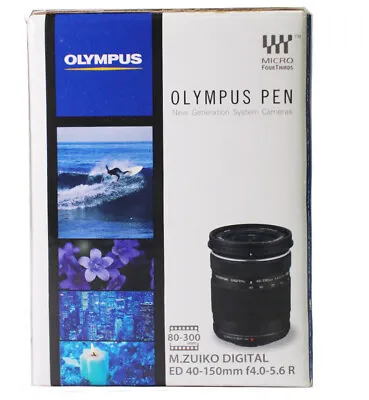 New Boxed Olympus M.Zuiko Digital ED 40-150mm F4-5.6 R Lens  • $361.90