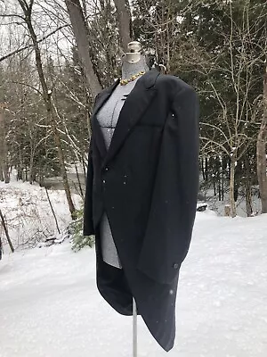 Vintage Antique 1900's Fine Wool TUXEDO With Tails Chest  44”Fantastic A+ • $475