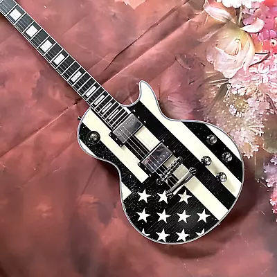 LP Electric Guitar Billie Joe Armstrong Les Paul Black Flag Artwork HH Pickup • $313.49