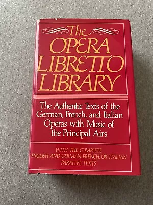 Music Appreciation - The Opera Libretto Library 1980 Hardcover Dust Jacket • $7.99