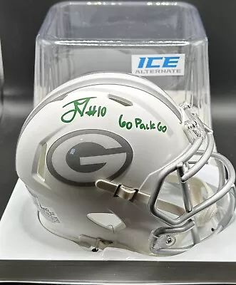 Jordan Love Autographed Green Bay Packers Ice Mini Helmet W/ Go Pack Go BAS RARE • $799.99