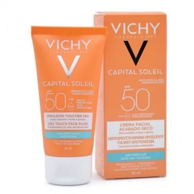 Vichy Ideal Soleil Dry Touch Sunscreen Face Emulsion Spf 50 50ml • $18.39