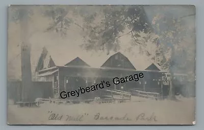 RPPC Old Mill At Cascade Park NEW CASTLE PA Lawrence County Real Photo Postcard • $29.99