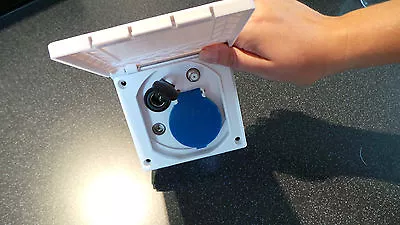 £17.55 • Buy Caravan Motorhome External Satellite 12v Socket Tv Point & 2 Pin Continental Box